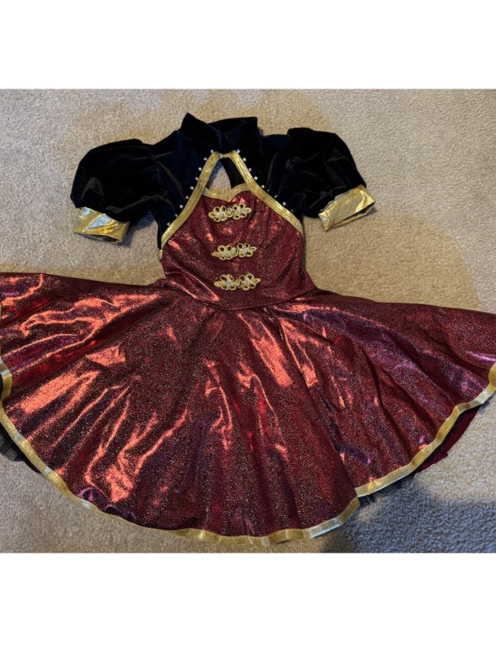 Red Metallic & Black Velvet Ringmaster